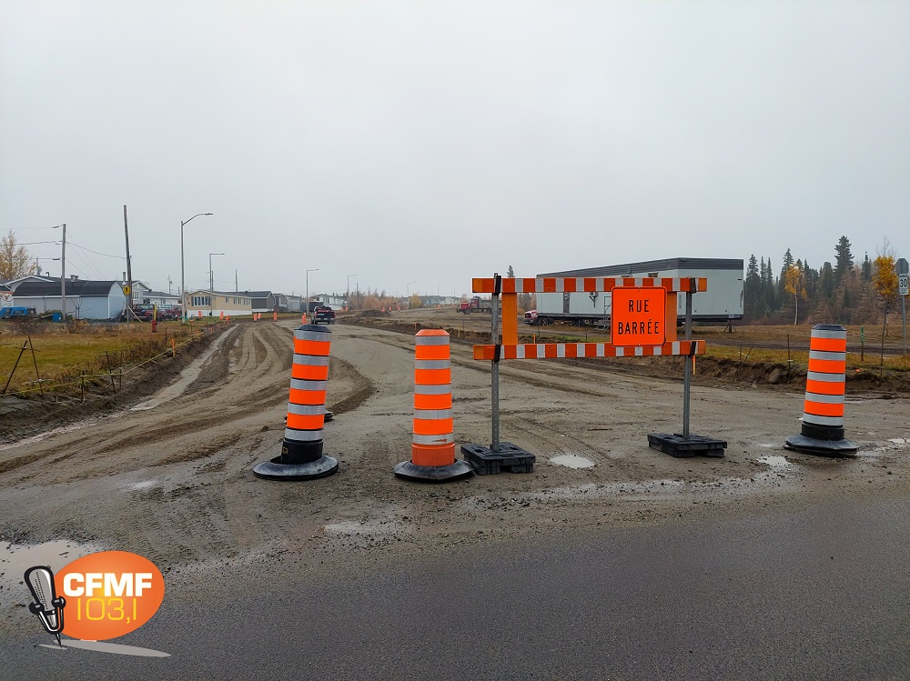 Rue du parc en construction