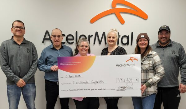ArcelorMittal remet plus de 392 000$ à Centraide Duplessis