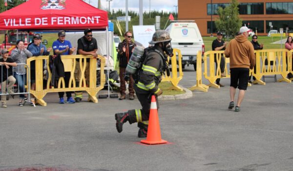 Cinq kilomètres en habit de pompier pour Cancer Fermont