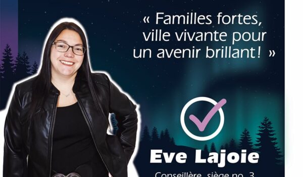 Élections municipales : Ève Lajoie se présente au poste 3