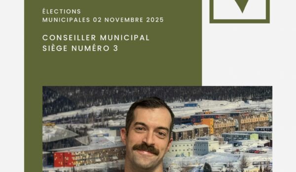 Élections municipales : Kevin Golding se présente au poste 3