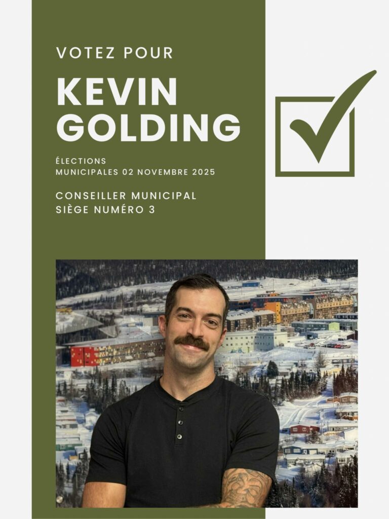 Élections municipales : Kevin Golding se présente au poste 3
