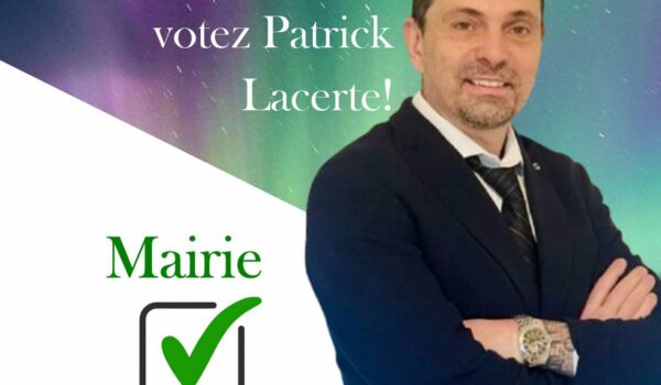 Patrick Lacerte, candidat à la mairie de Fermont