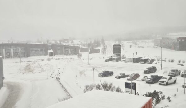 Tempête hivernale à Fermont mardi